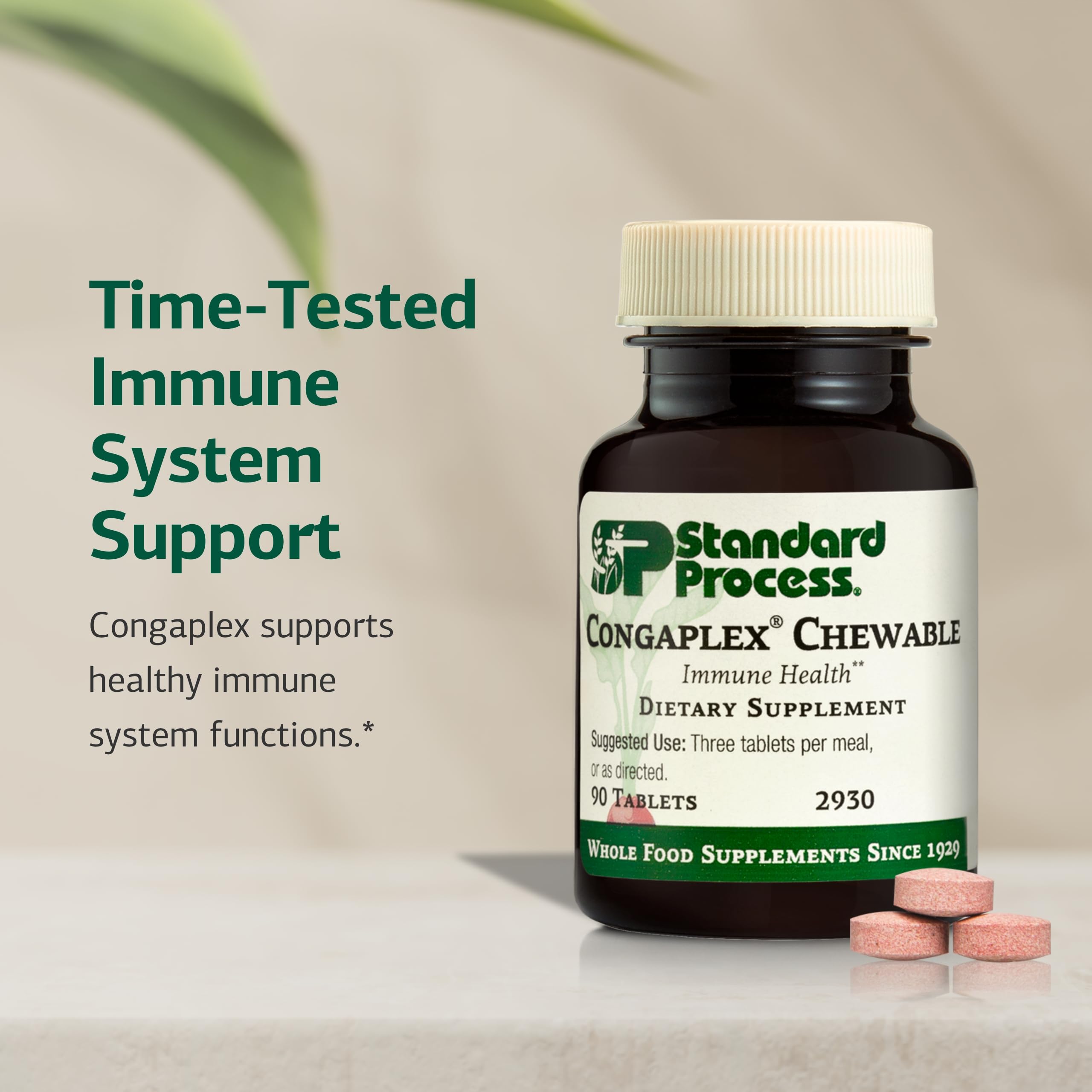 Congaplex chewable bottle open highlights convenient daily supplement routine