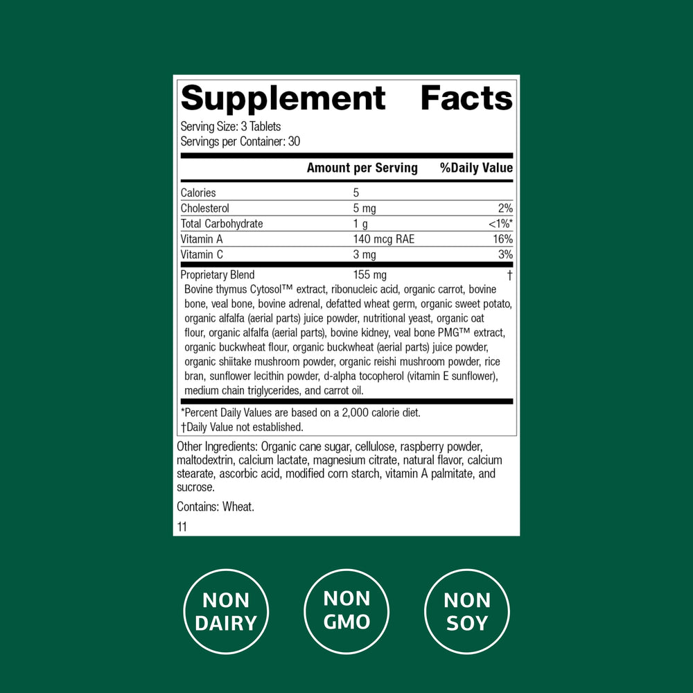 Congaplex chewable tablets closeup raspberry illustrates immune support option