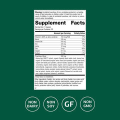 Standard Process Livaplex bottle label close-up with ingredients list
