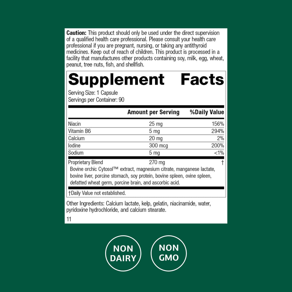 Min-Chex capsules closeup easy non-dairy daily supplement