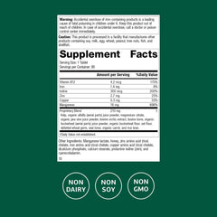 Trace Minerals-B12 tablets close-up highlighting compact daily dose