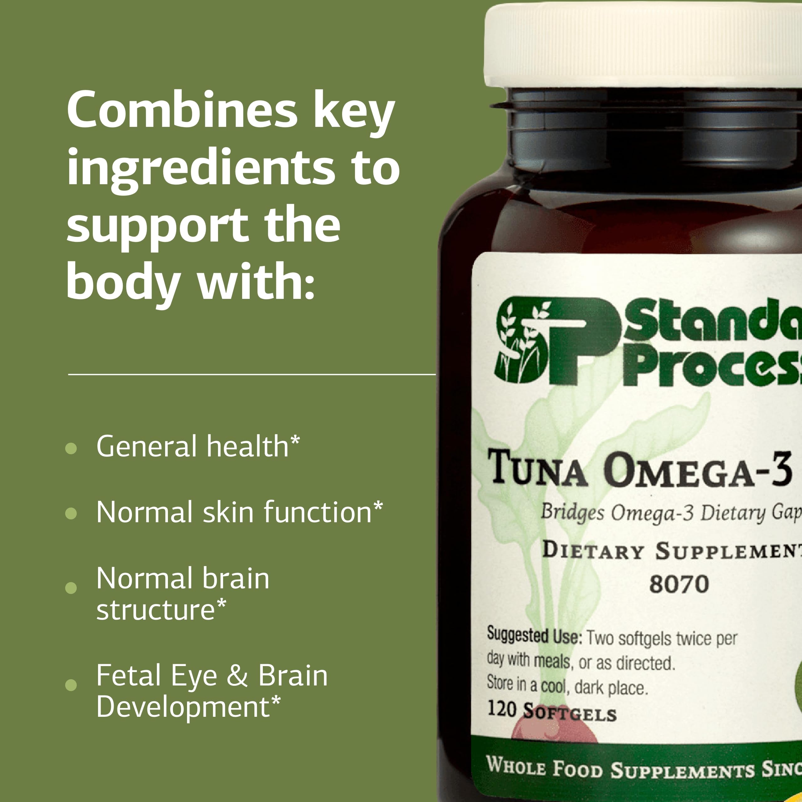 Standard Process Tuna Omega-3 Oil pour promotes convenient dosing and everyday routine.