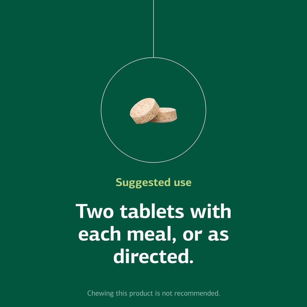 Zypan-tablet-with-meal shown with a typical meal for digestion support.