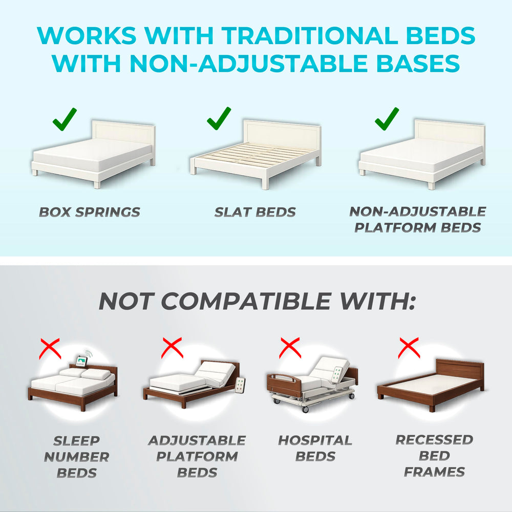 Stander EZ Adjust Bed Rail fits regular homestyle beds.