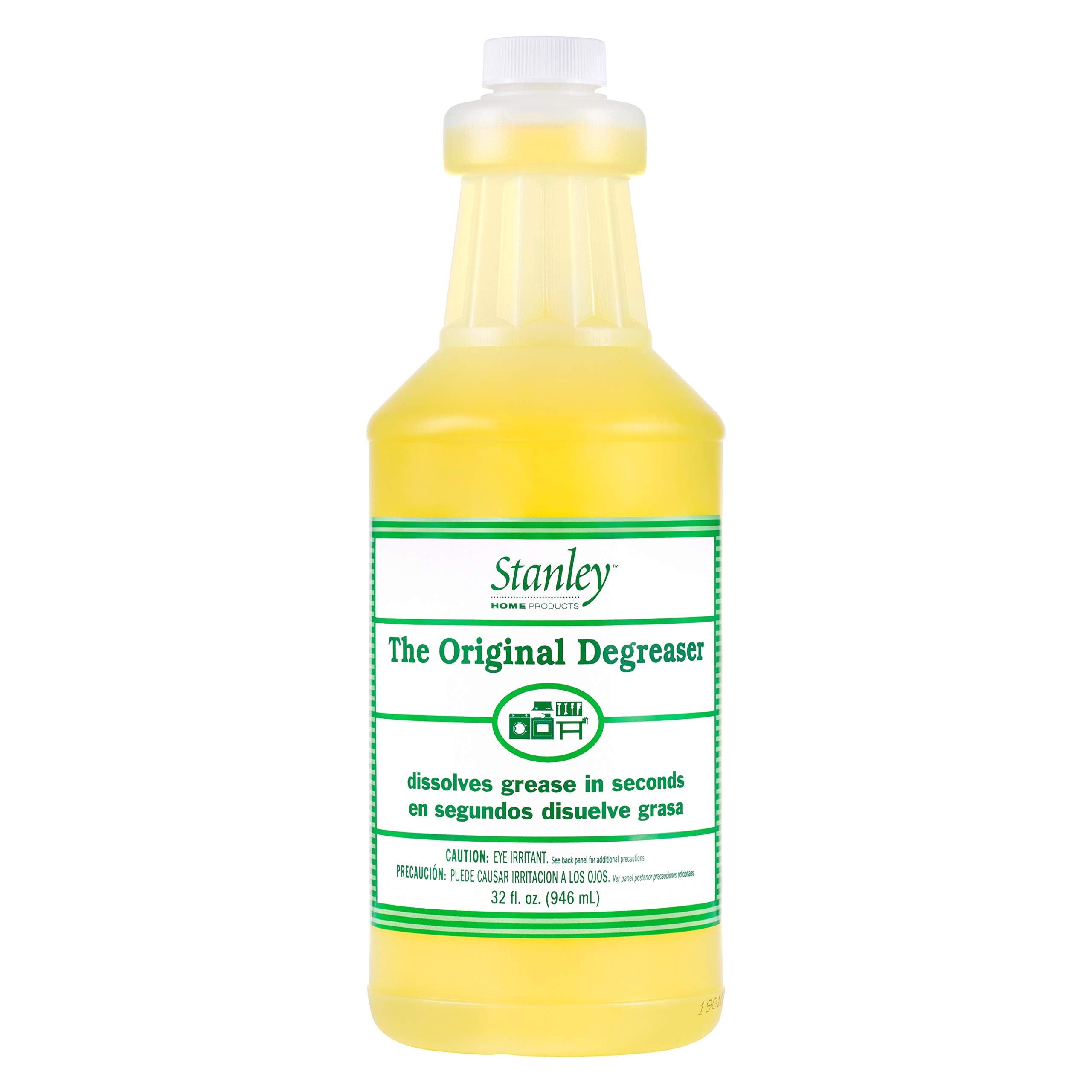 Stanley Original Degreaser bottle front view, showcasing powerful grease removal potential.