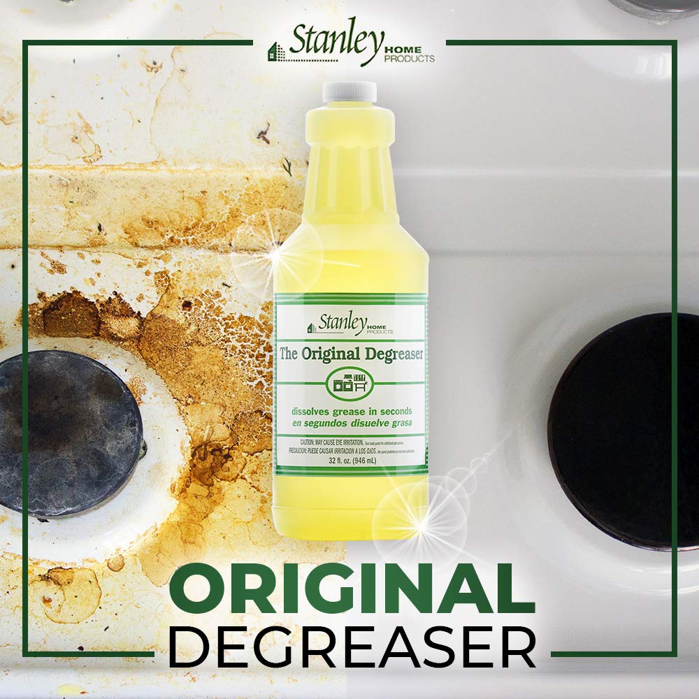 Stanley Original Degreaser bottle label close-up highlighting versatility.