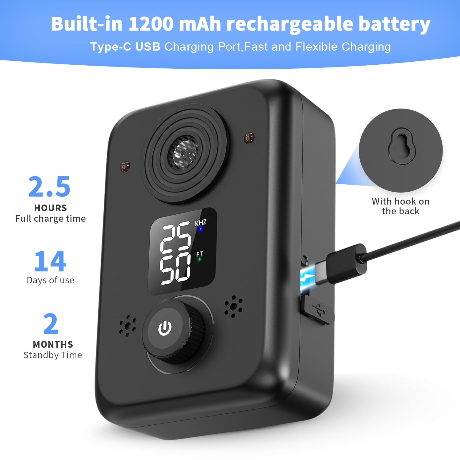 Stanwis 3-modes rechargeable deters barking without harm