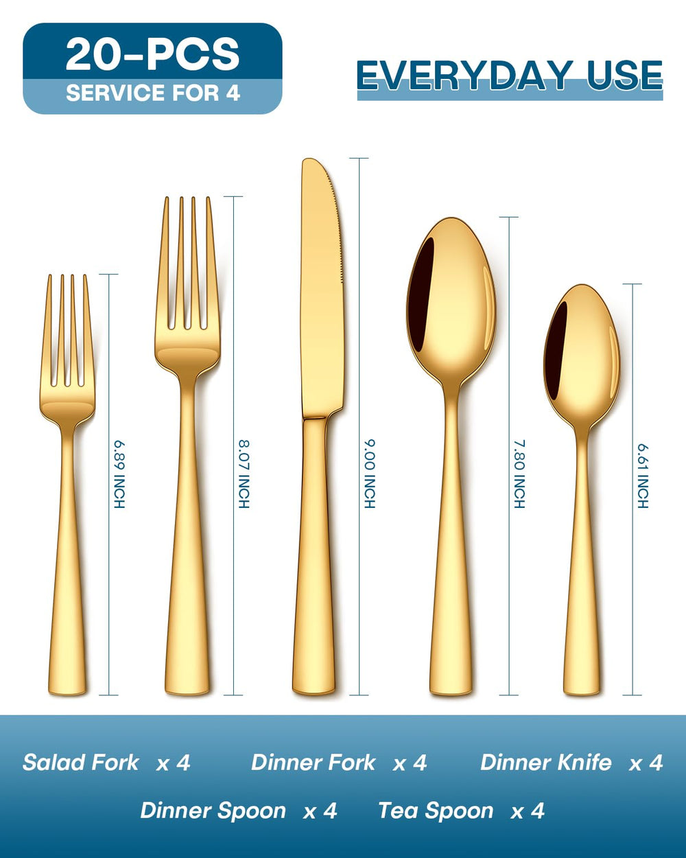 Stapava dinner knives with sturdy build for daily meals