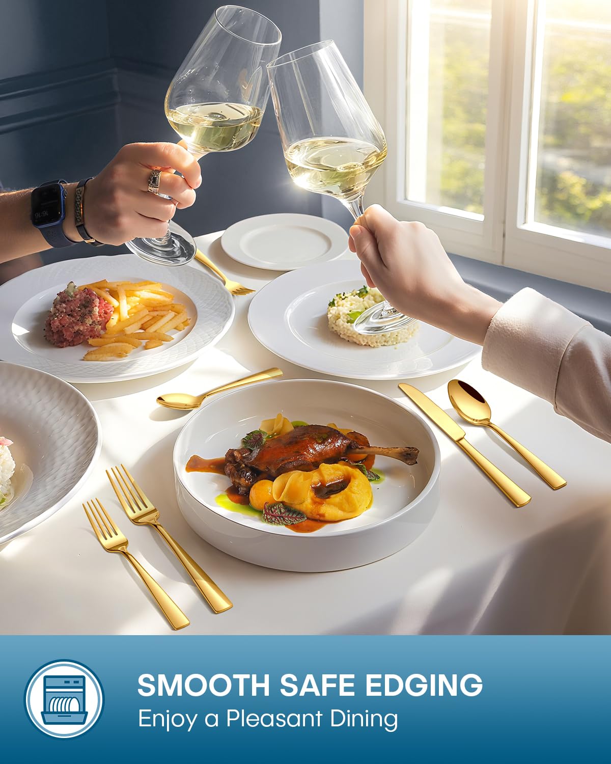 Stapava teaspoons complete the 20-piece set for versatile use