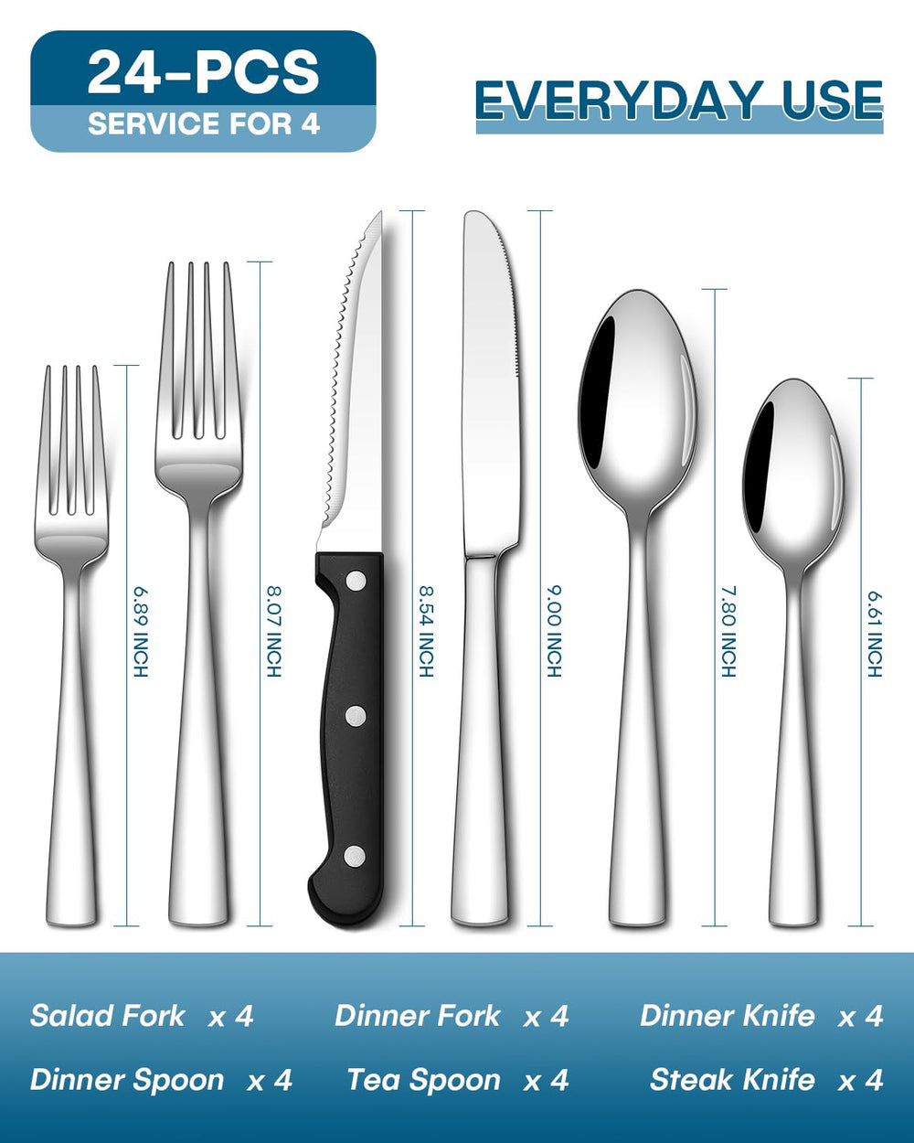 Stapava dinner forks: elegant mirror finish and sturdy grip for family dining.