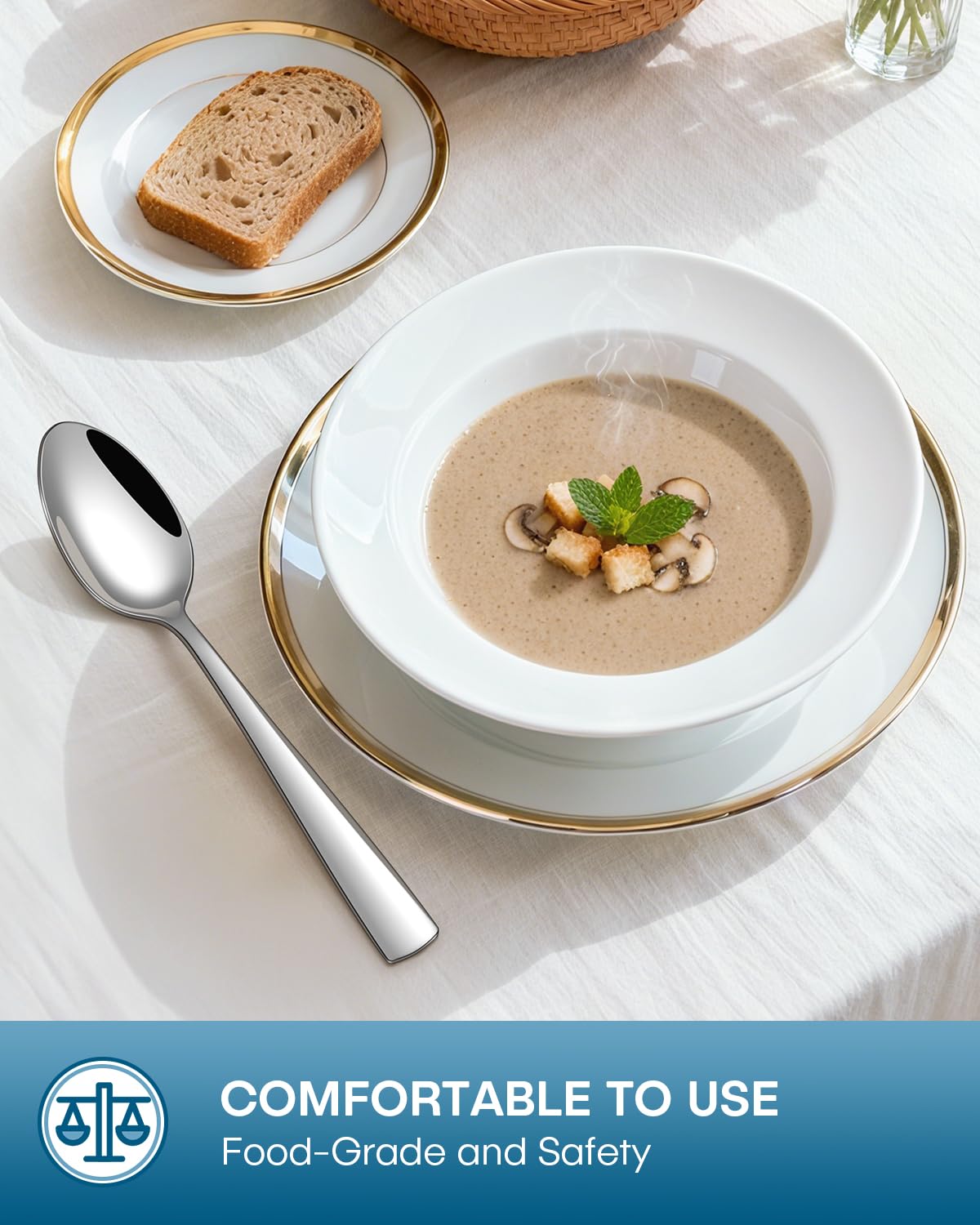 Stapava teaspoons: precise portion control for tea and desserts.