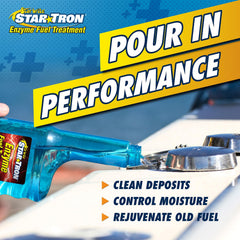 STAR BRITE concentrate bottle shown with clear dosing guidance.