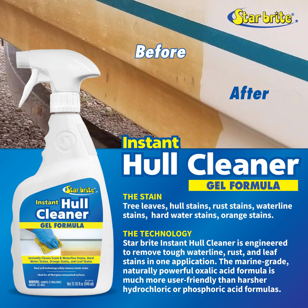 STAR BRITE Hull Cleaner uses safer oxalic acid base for marine cleaning
