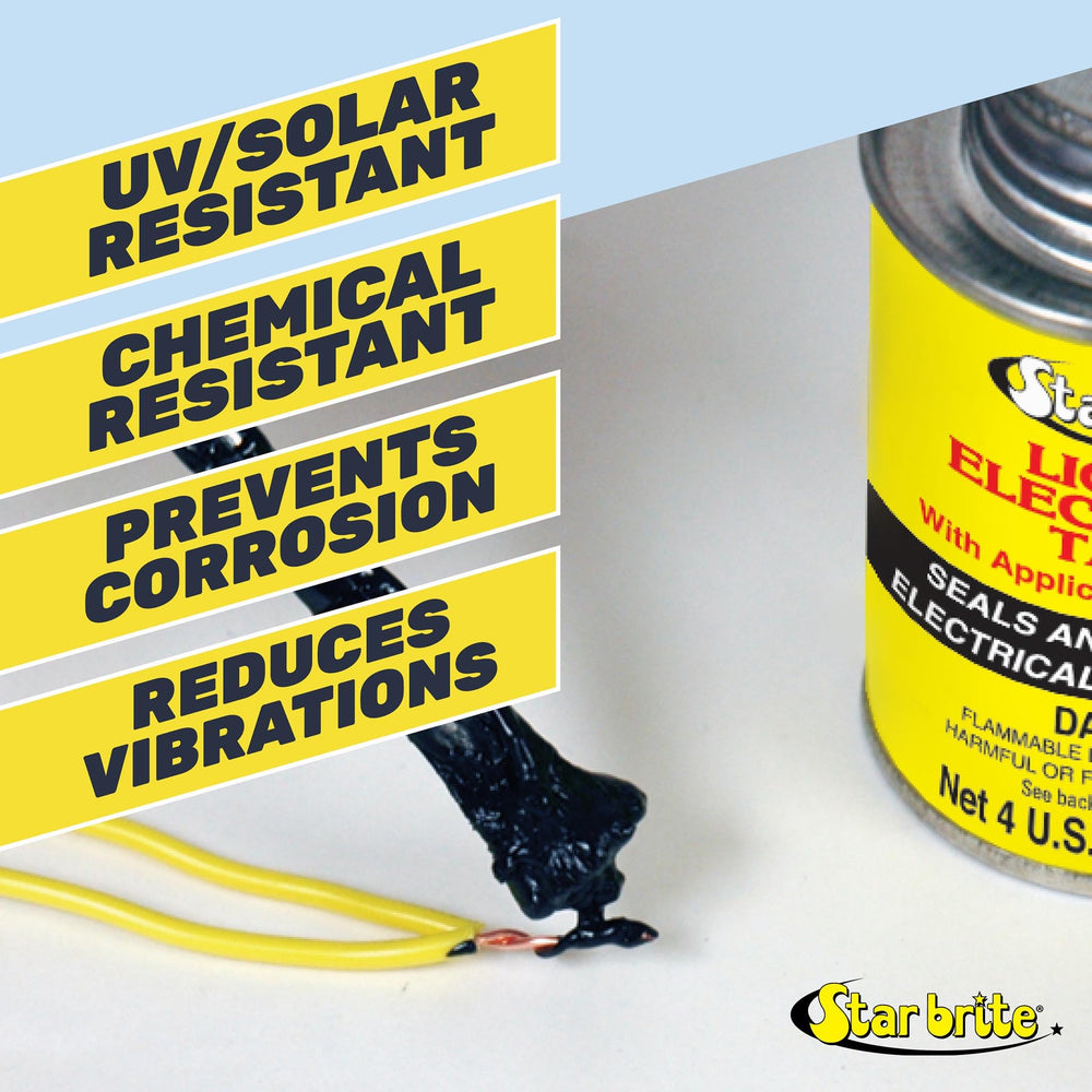 STAR BRITE Liquid Electrical Tape in color options for neat finishes.