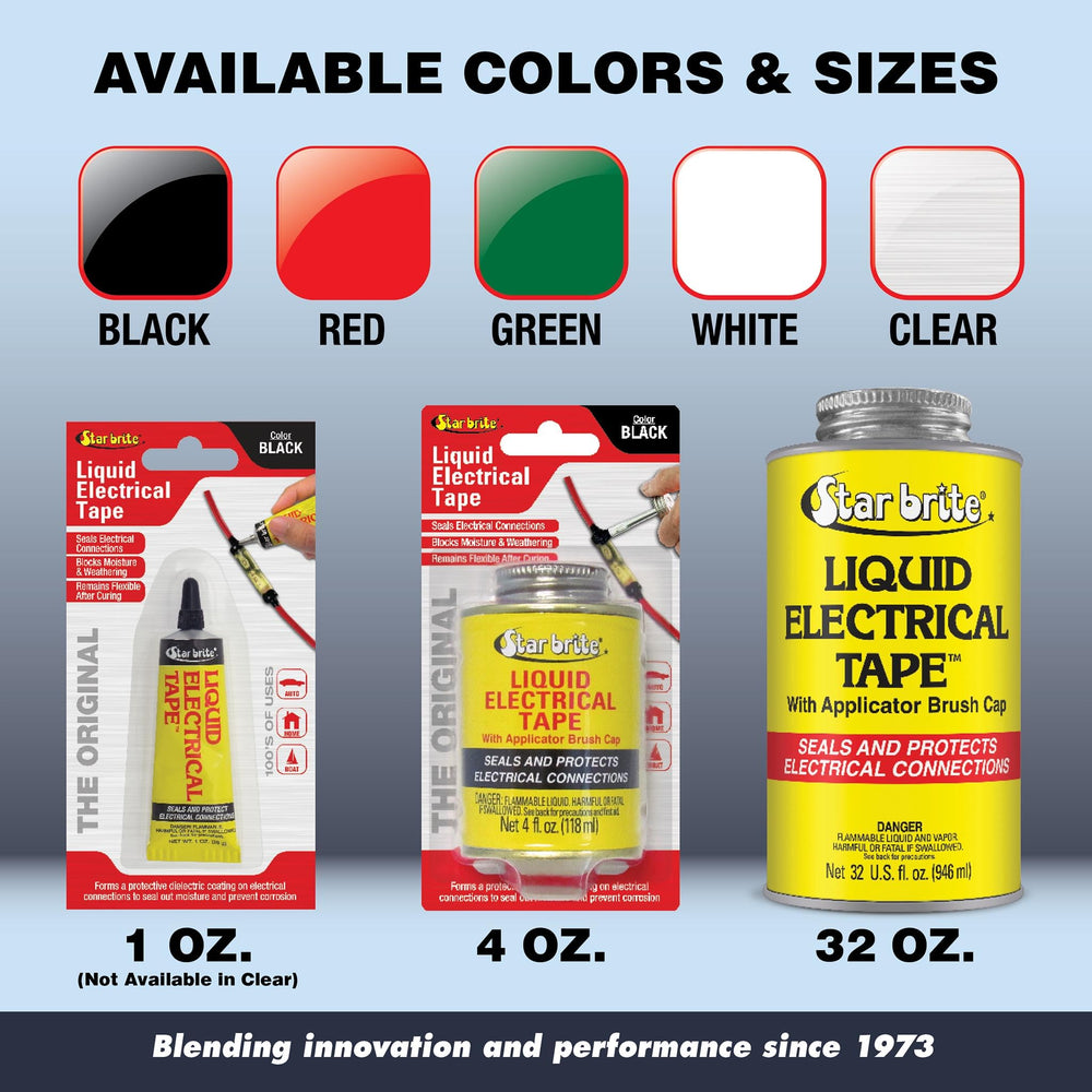 STAR BRITE Liquid Electrical Tape for DIY repairs on boats, cars, and electronics.