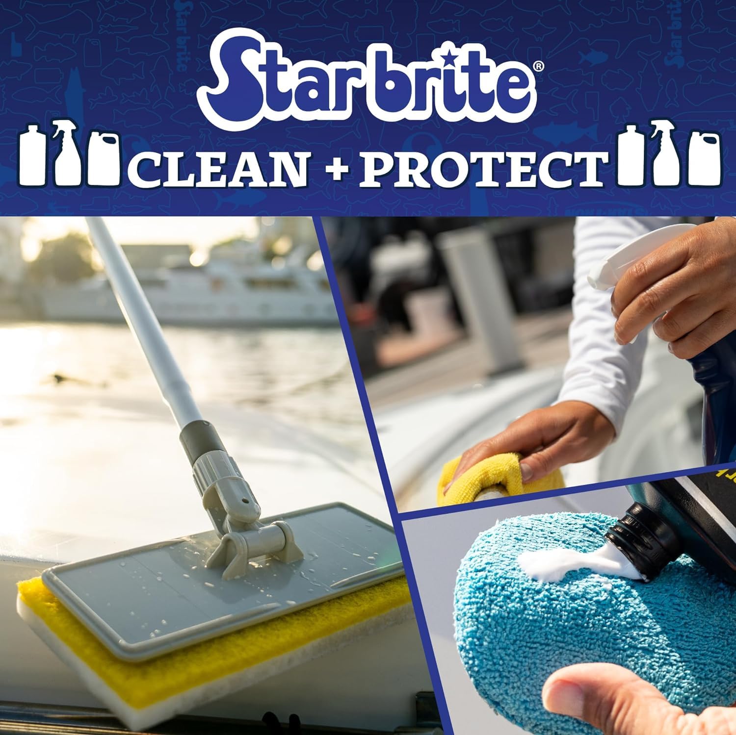 STAR BRITE Made in USA quality image emphasizes trusted aluminum cleaner since 1973.