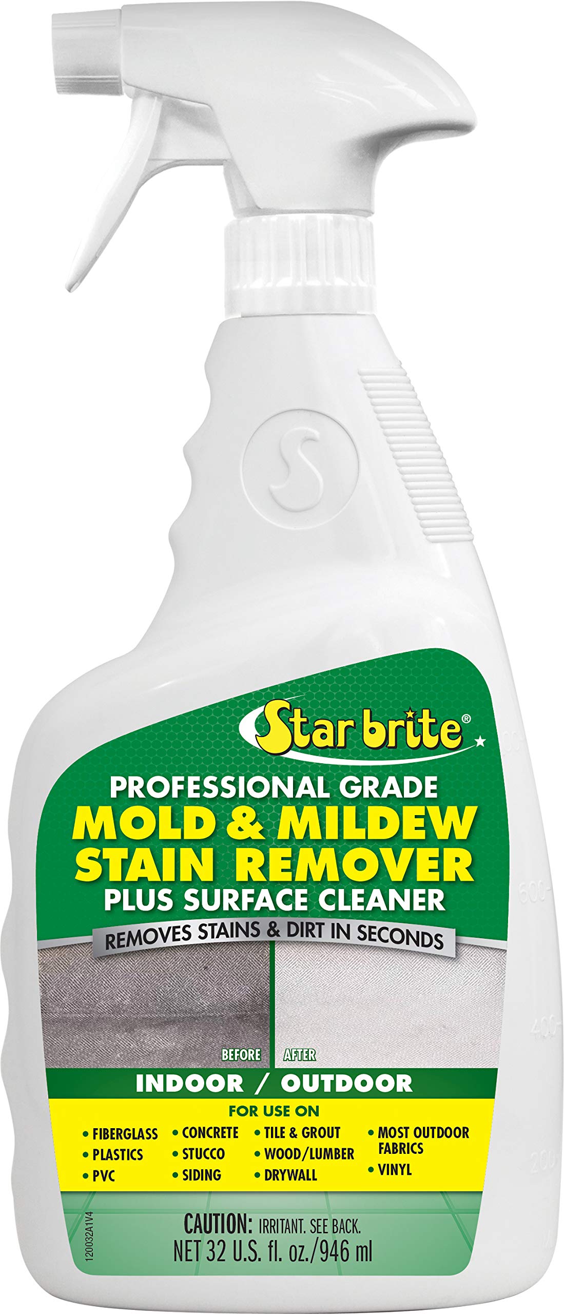 Star Brite mold remover bottle pour for fast stain removal