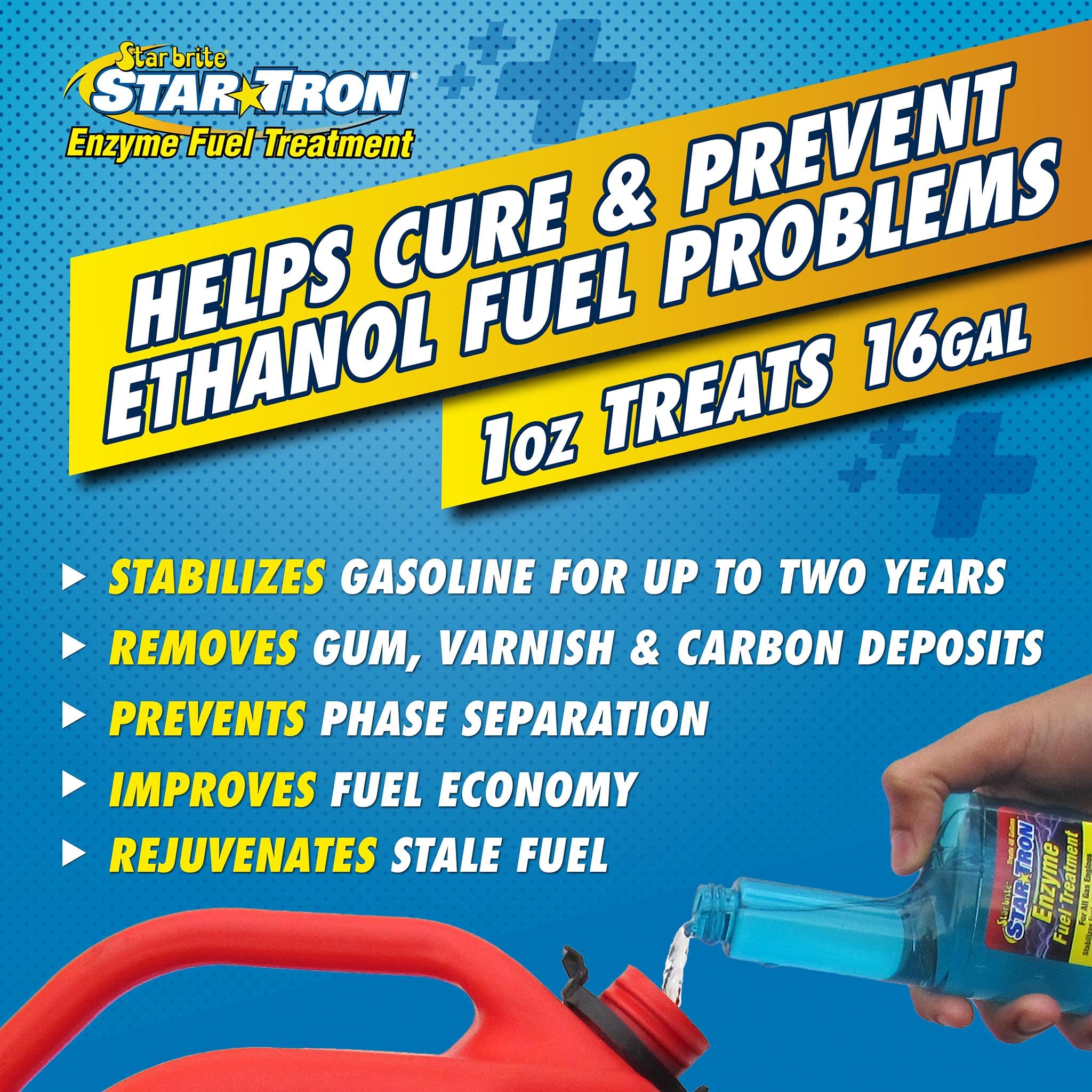 STAR BRITE Star Tron revitalizes old fuel for better readiness.