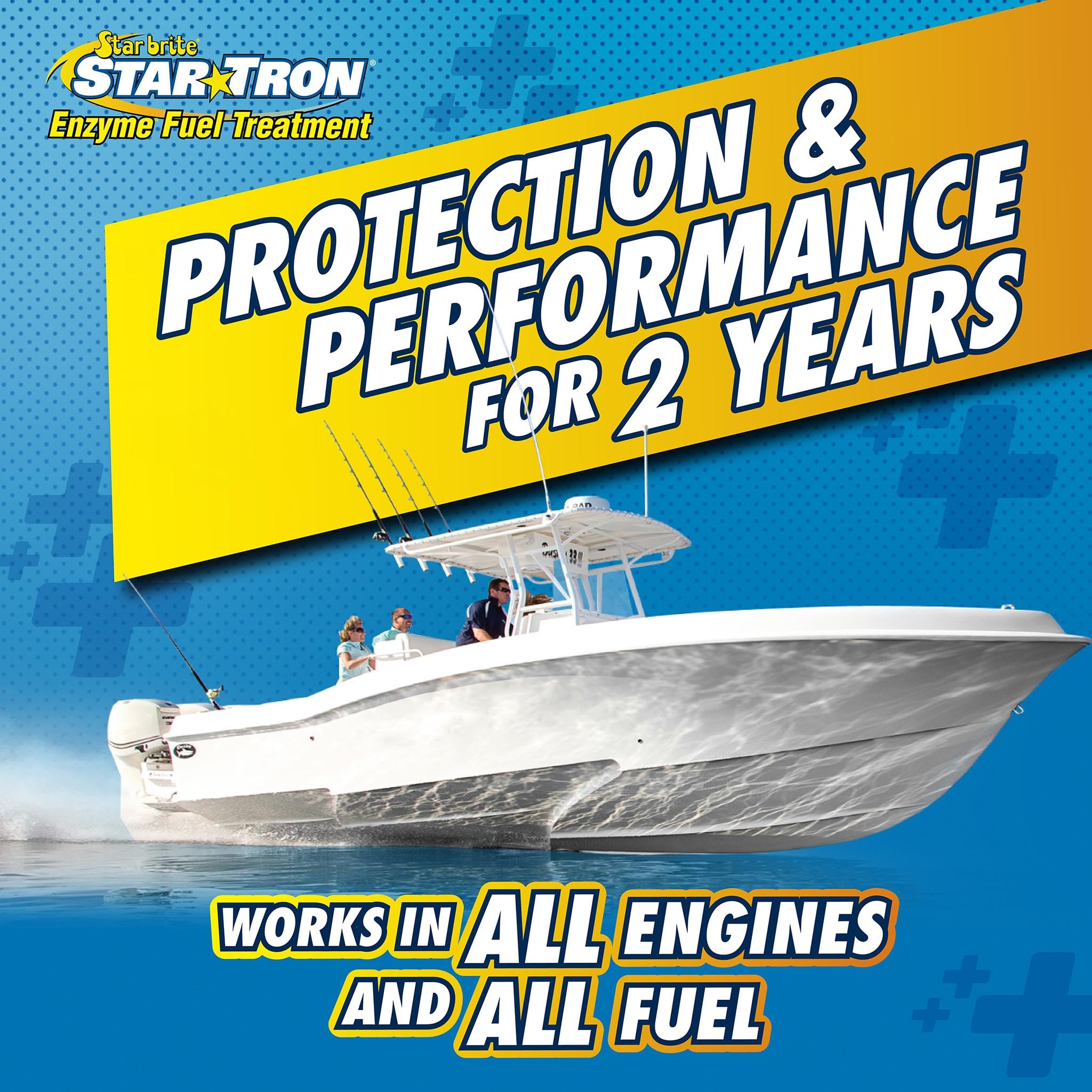 STAR BRITE Star Tron bottle in stored fuel environment indicating long-term stabilization.