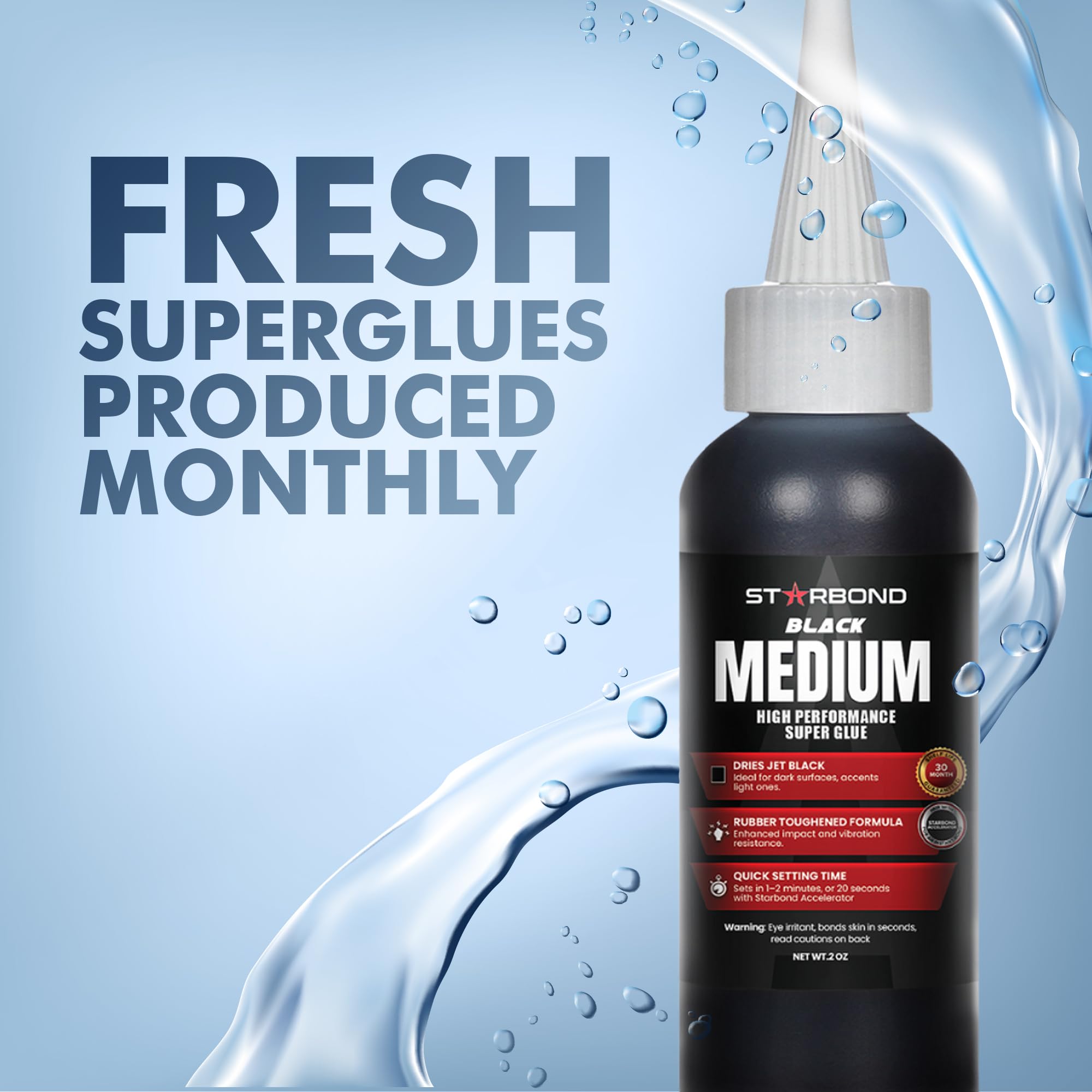 Starbond Black Medium CA Glue crack-fill on walnut blends with wood grain for discreet repairs.
