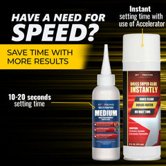 Starbond CA glue bonding a wood joint clearly and strongly