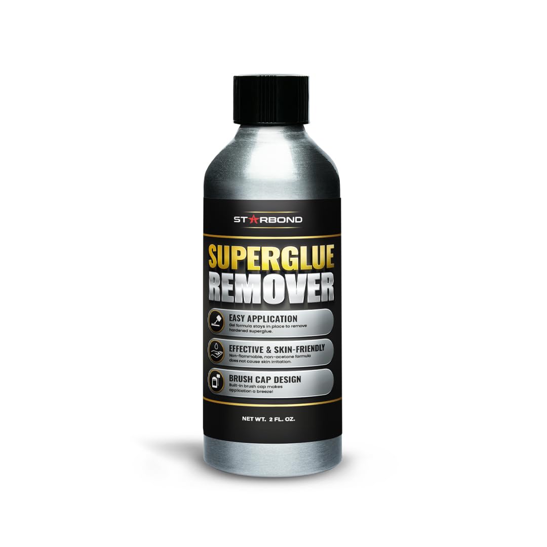 Starbond debonder brush-cap application shows precise gel delivery for targeted cleanup.