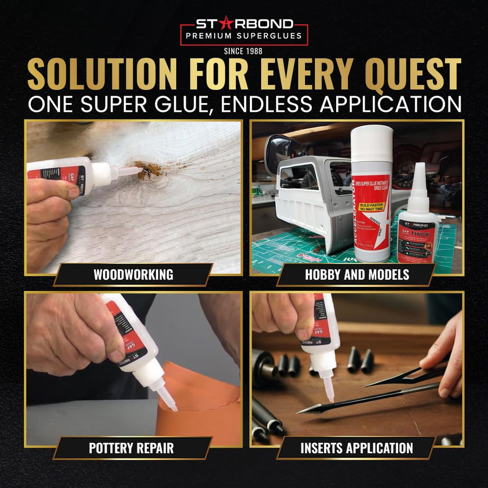STARBOND ergonomic nozzle close-up highlights precise, mist-like spray for delicate joints.