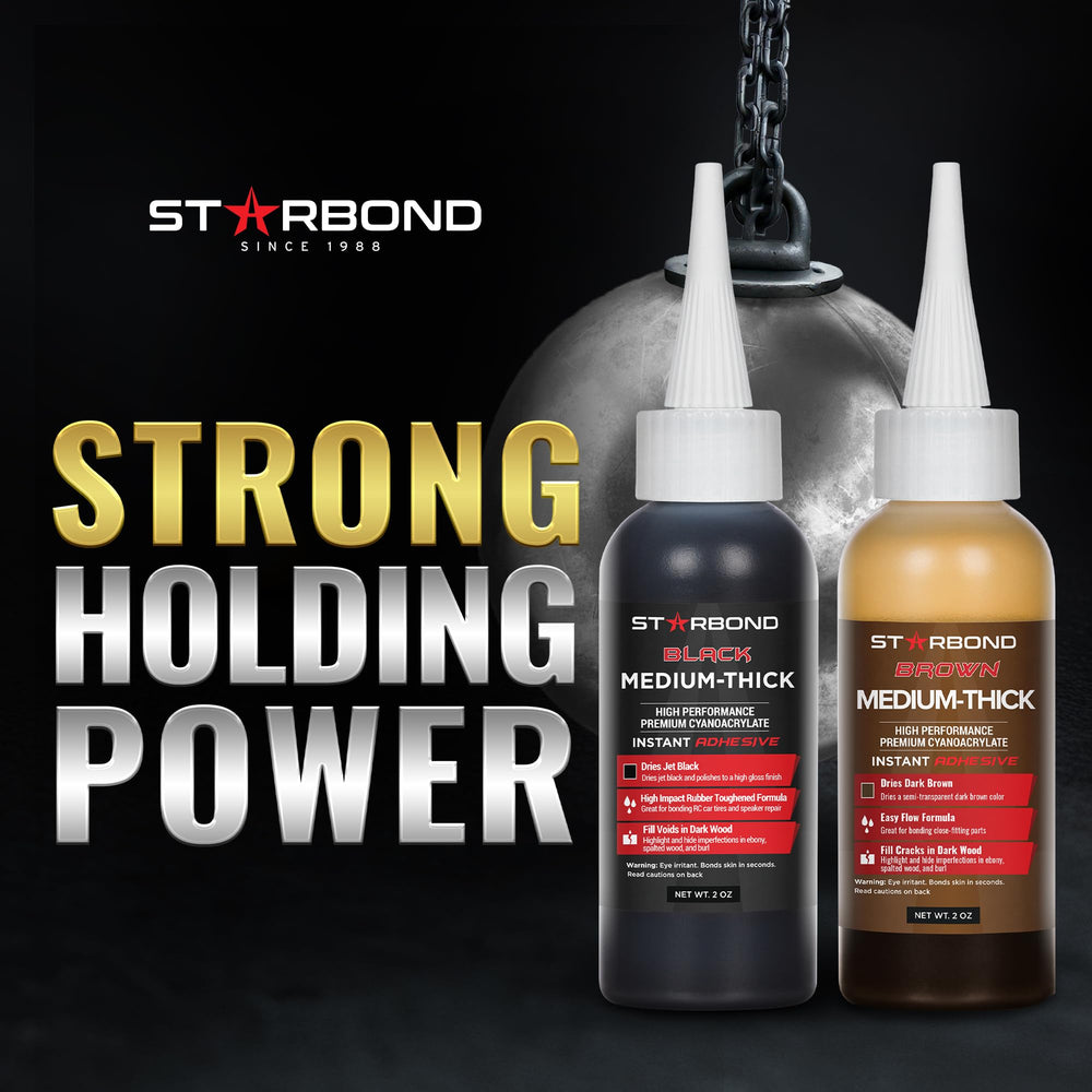 Starbond precision micro-tips enable controlled application in tight knot areas