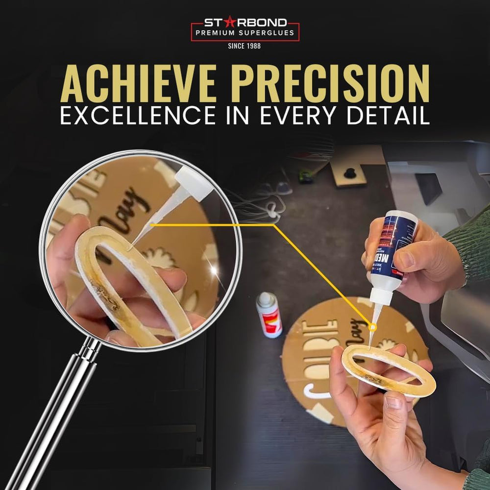 Starbond versatile glue for wood, metal, plastics, and 3D printed parts.