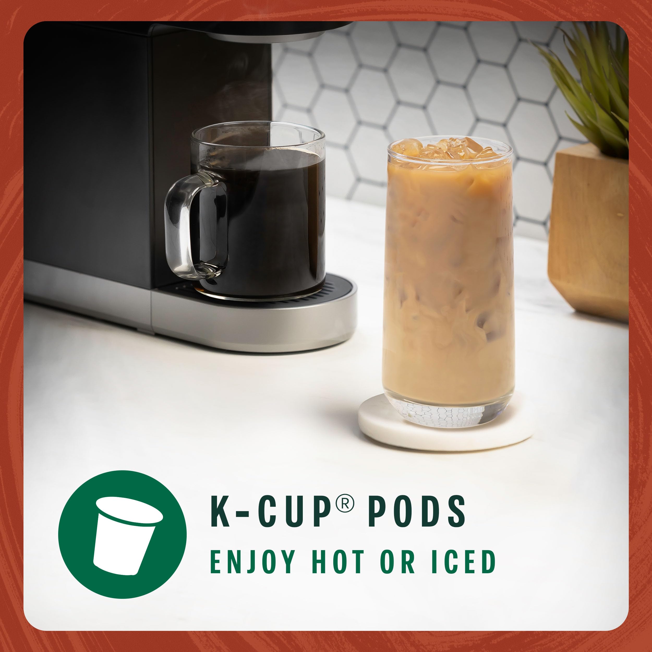 Starbucks 22-count box highlights Keurig-ready coffee for quick weekday rituals.