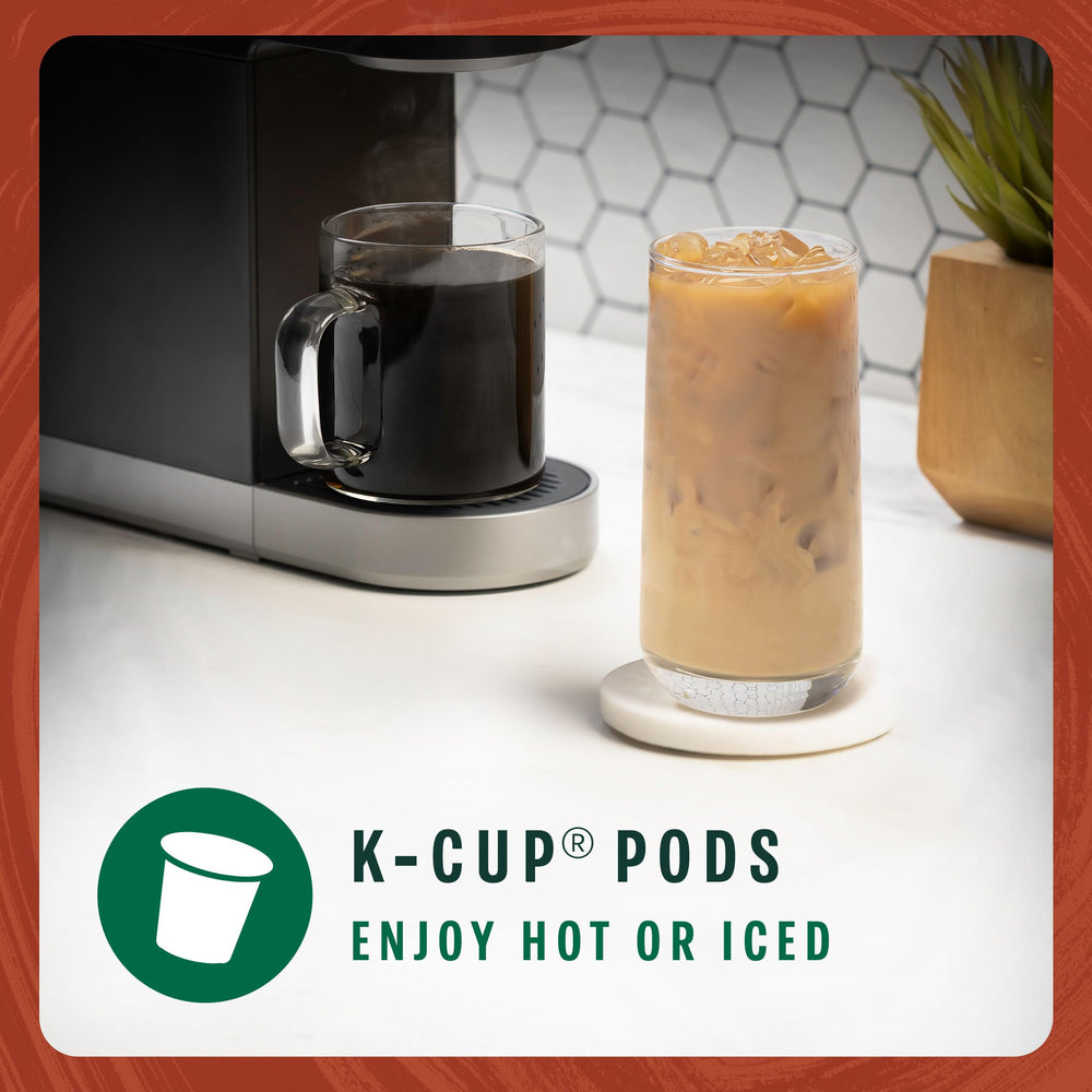 Starbucks 22-count box highlights Keurig-ready coffee for quick weekday rituals.