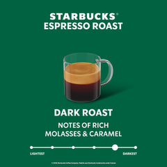 Starbucks Arabica beans label highlights 100% Arabica content for refined flavor.