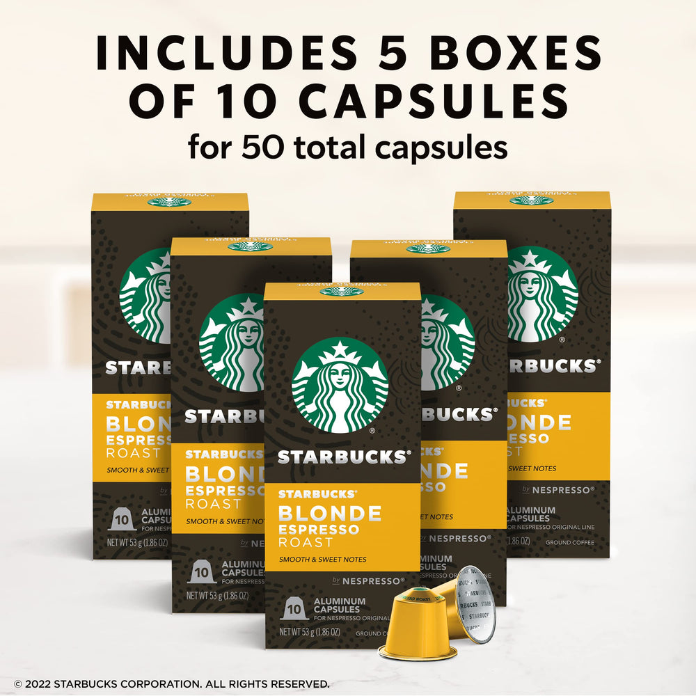 Starbucks Blonde espresso pods on kitchen counter hint at smooth, mellow mornings