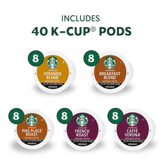 Starbucks Breakfast Blend pod with bright, easy-drinking flavor.