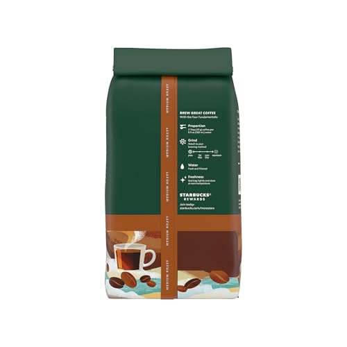 Starbucks Breakfast Blend clear label on bag for easy shopping