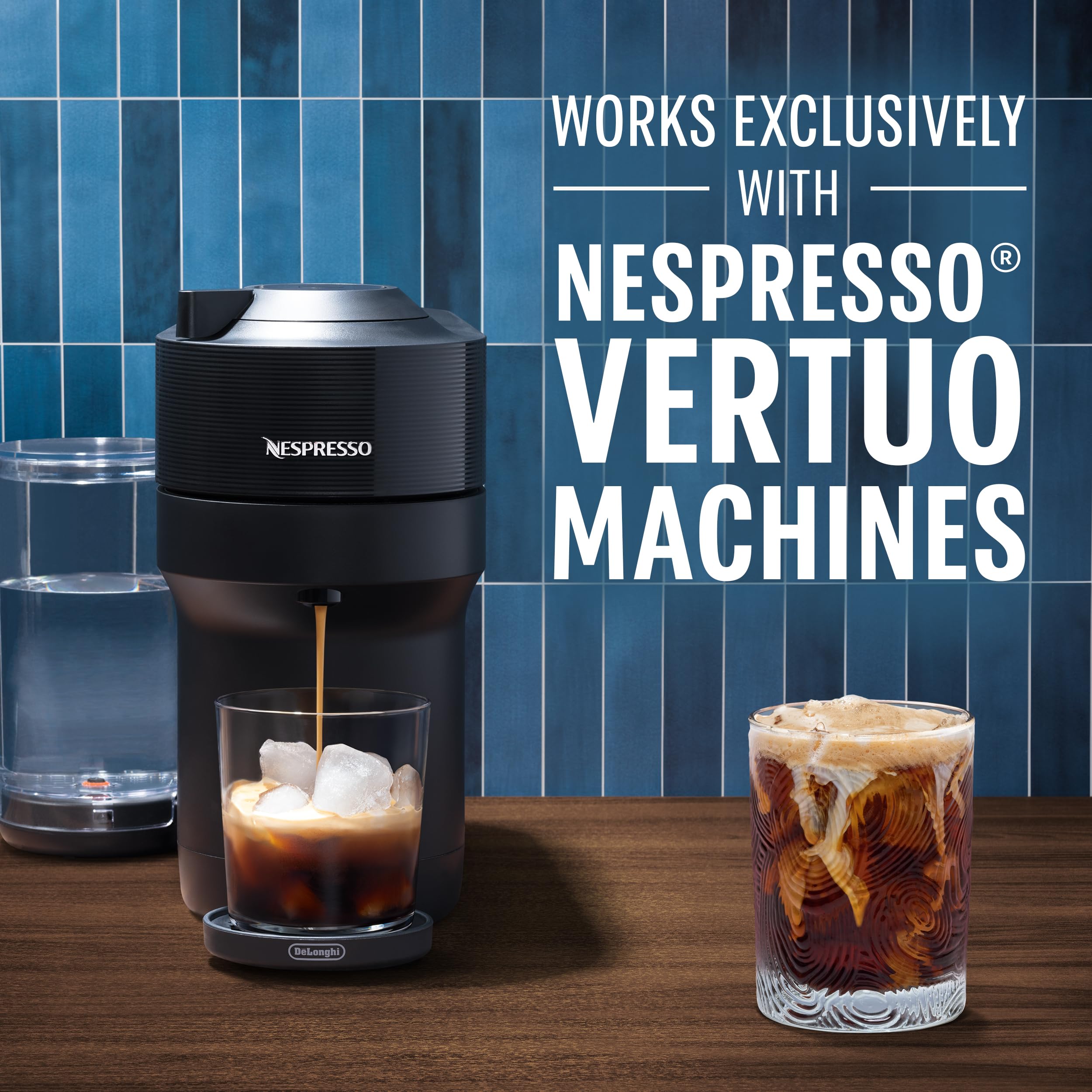 Vertuo machine brew, showing compatibility for at-home café moments.