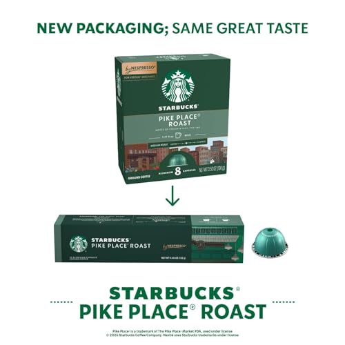 Starbucks quality at home with carefully sourced 100% Arabica coffee.
