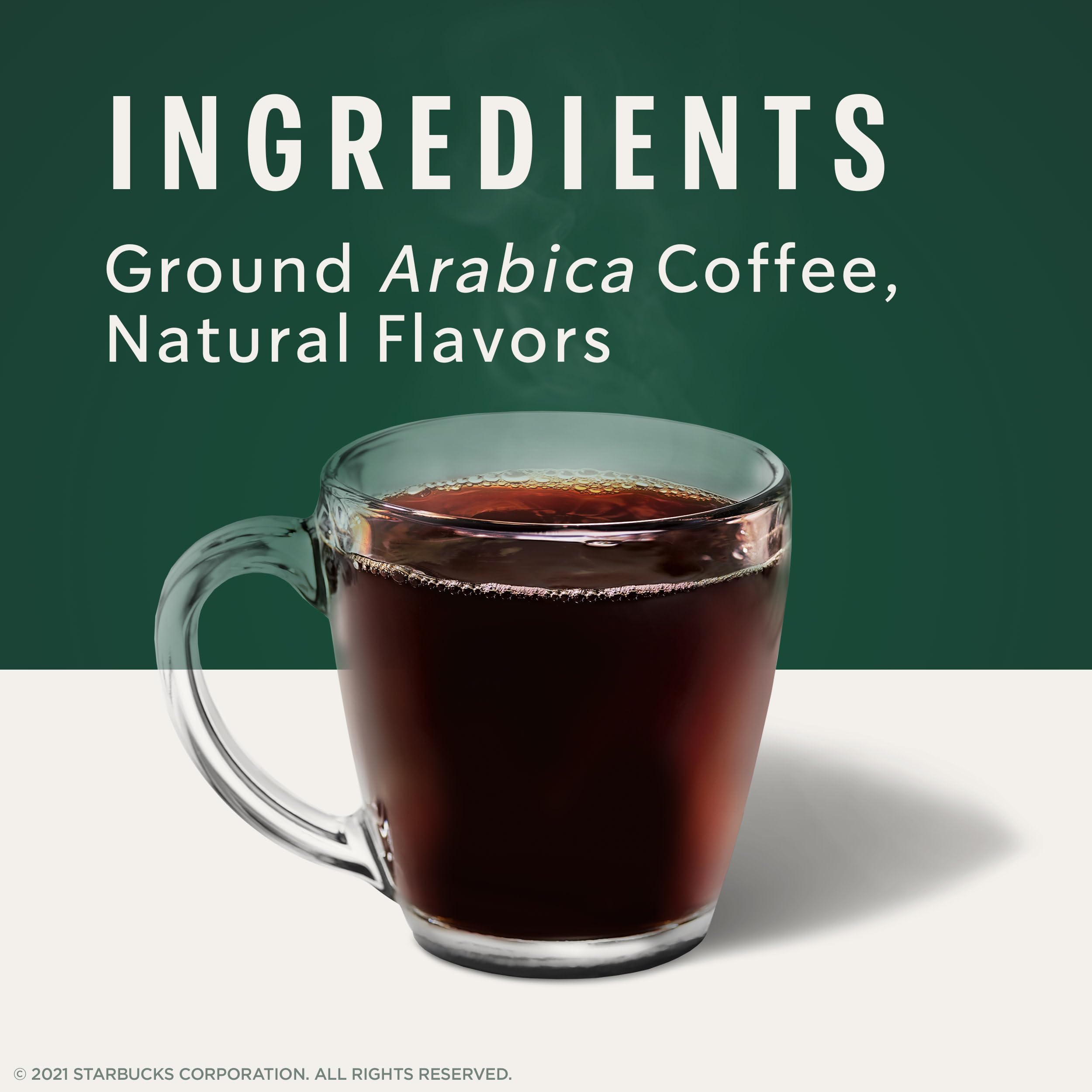 Starbucks caramel-flavored coffee pour showcases smooth, buttery notes for a comforting cup.