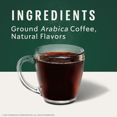Starbucks caramel-flavored coffee pour showcases smooth, buttery notes for a comforting cup.