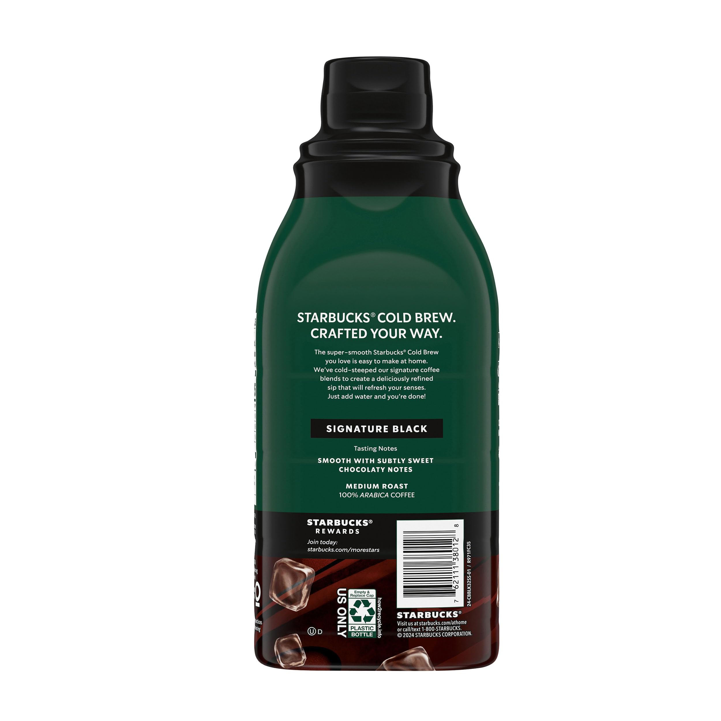 A ready-to-drink iced coffee made with Starbucks Signature Black concentrate.