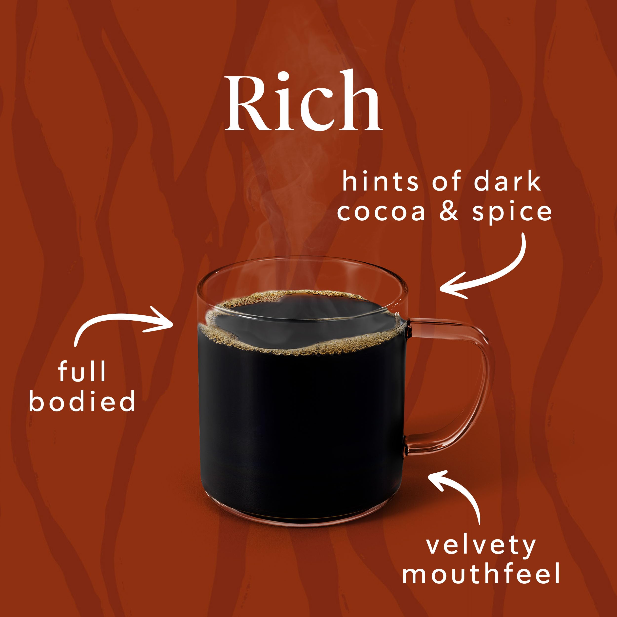 French press brew bringing out full bodied flavor of Verona decaf.