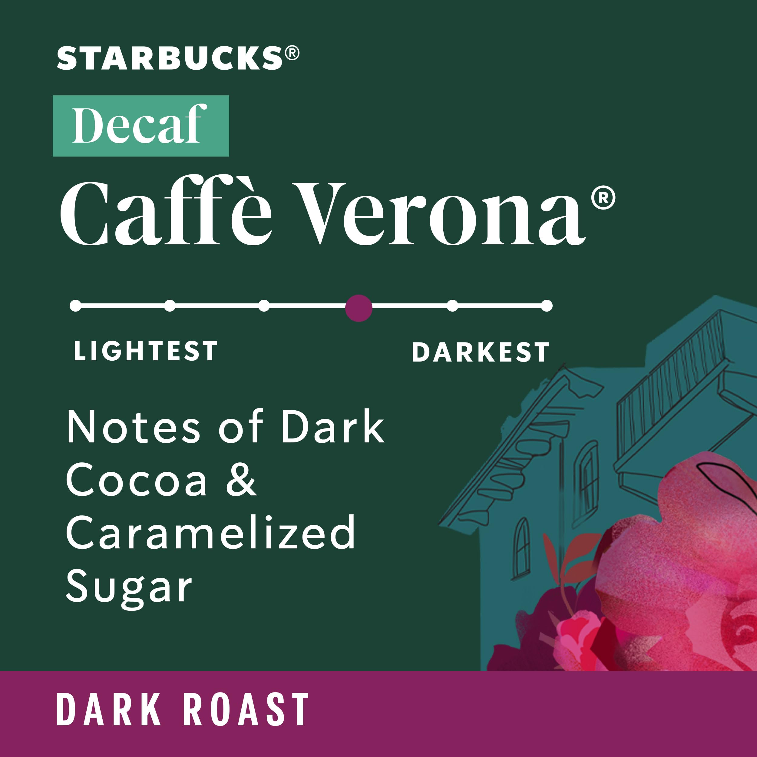 Iced Verona decaf in a tall glass for a refreshing cold option.