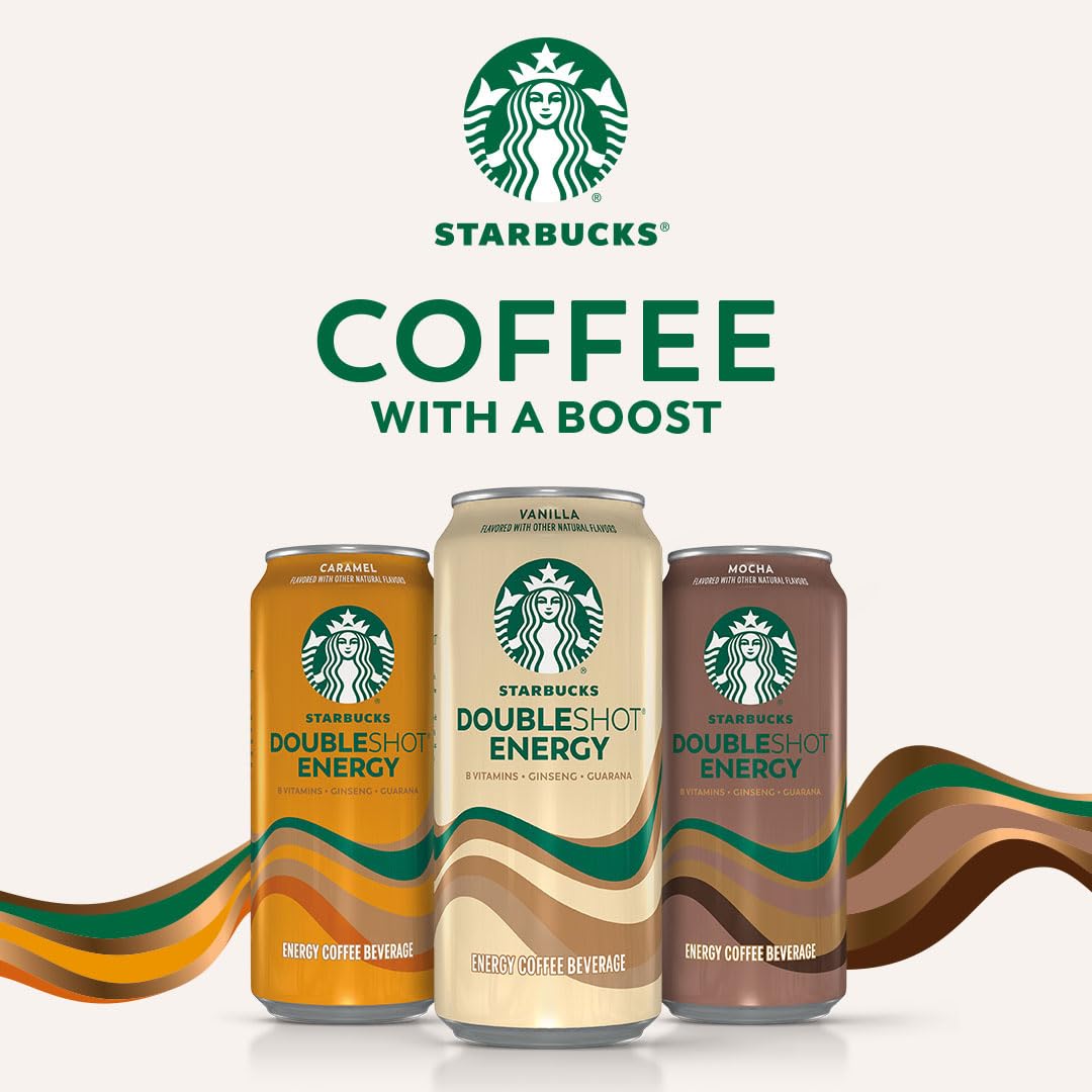 12-pack of Starbucks Doubleshot Energy Drink Caramel for on-the-go refreshment