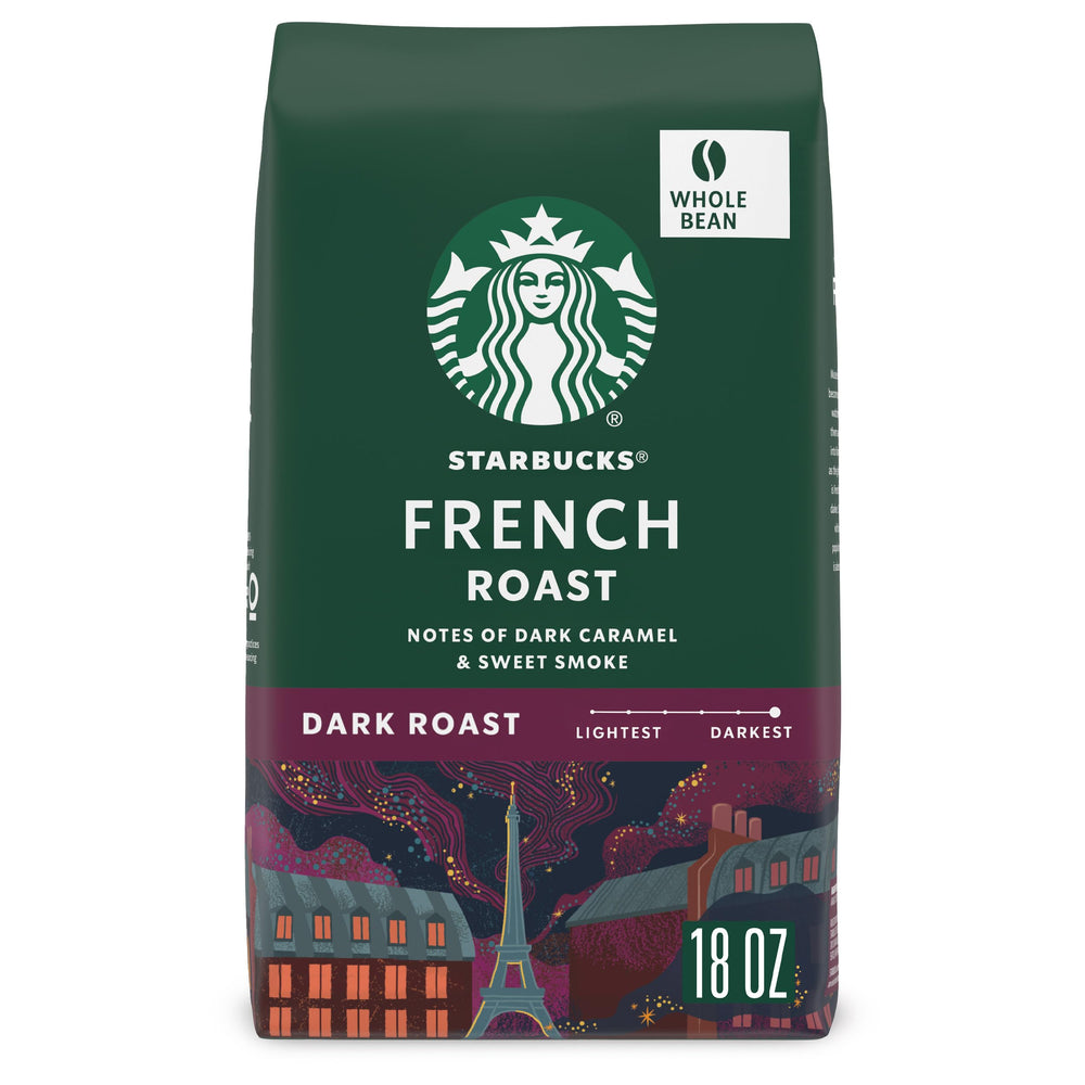 Starbucks French Roast beans 18oz bag for bold home brewing