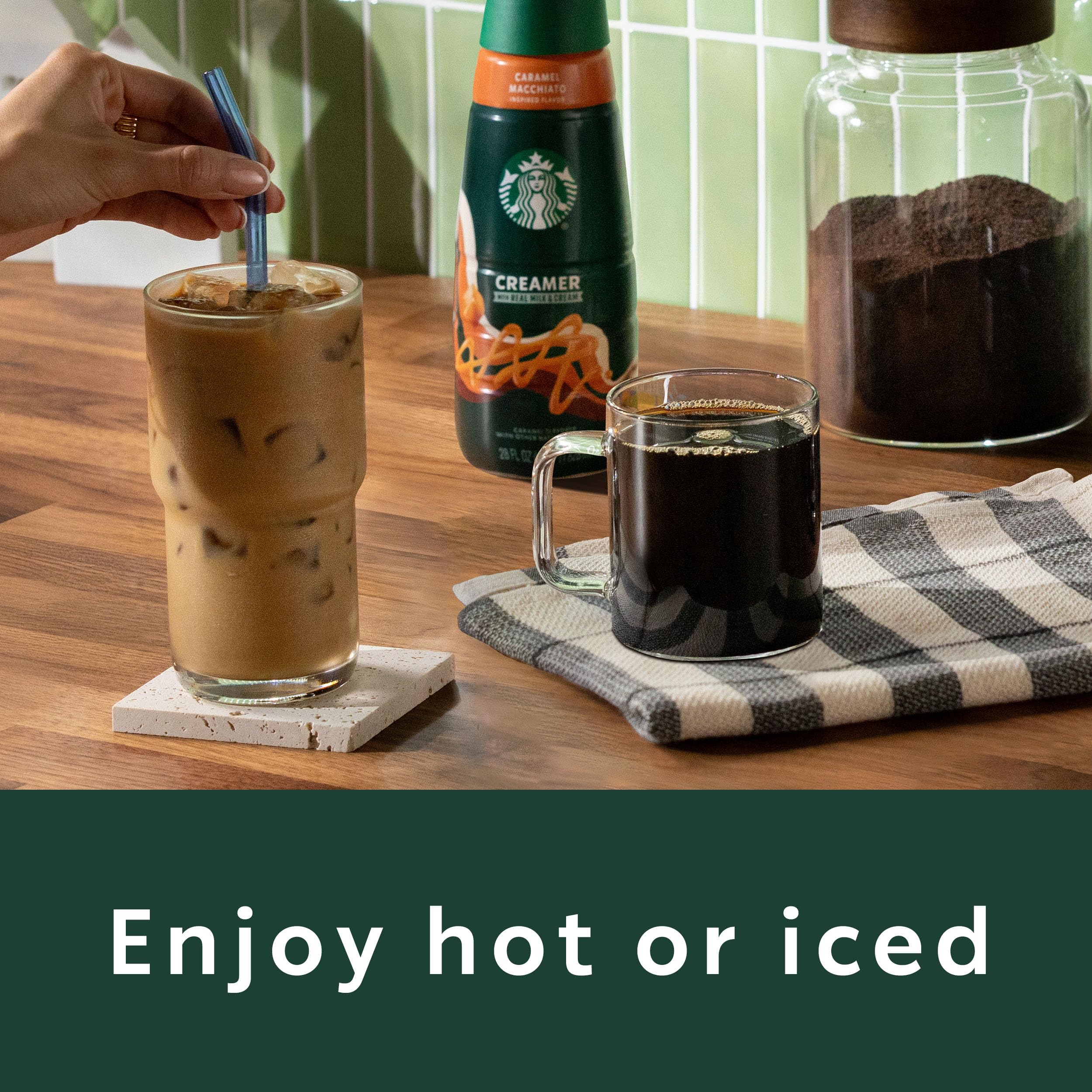 Starbucks French Roast coffee cup with steam, inviting bold, satisfying mornings.