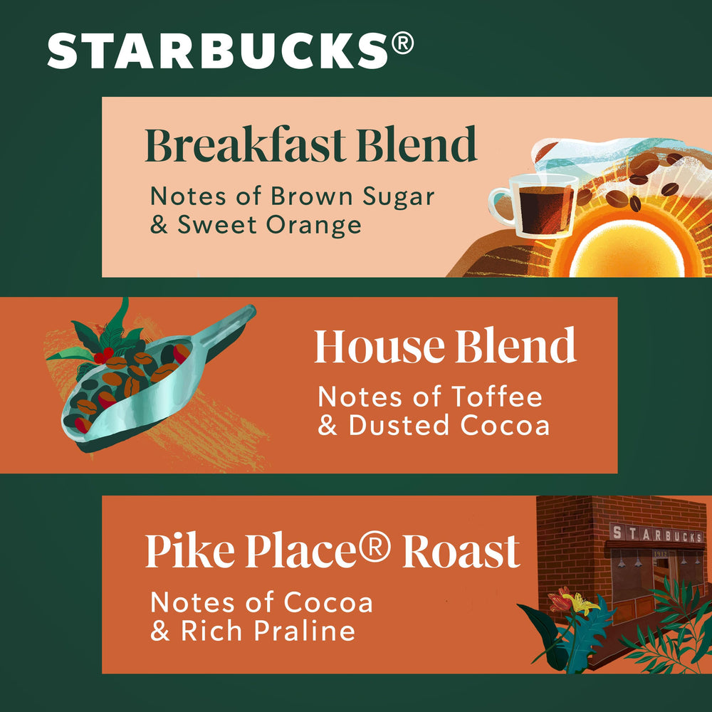 Starbucks House Blend 12 oz bag, versatile medium roast for everyday coffee.