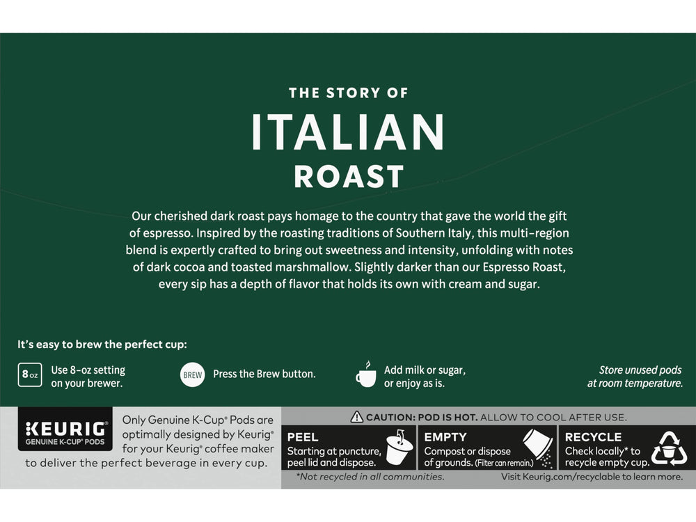 Steam-filled cup of Starbucks Italian Roast ready to sip