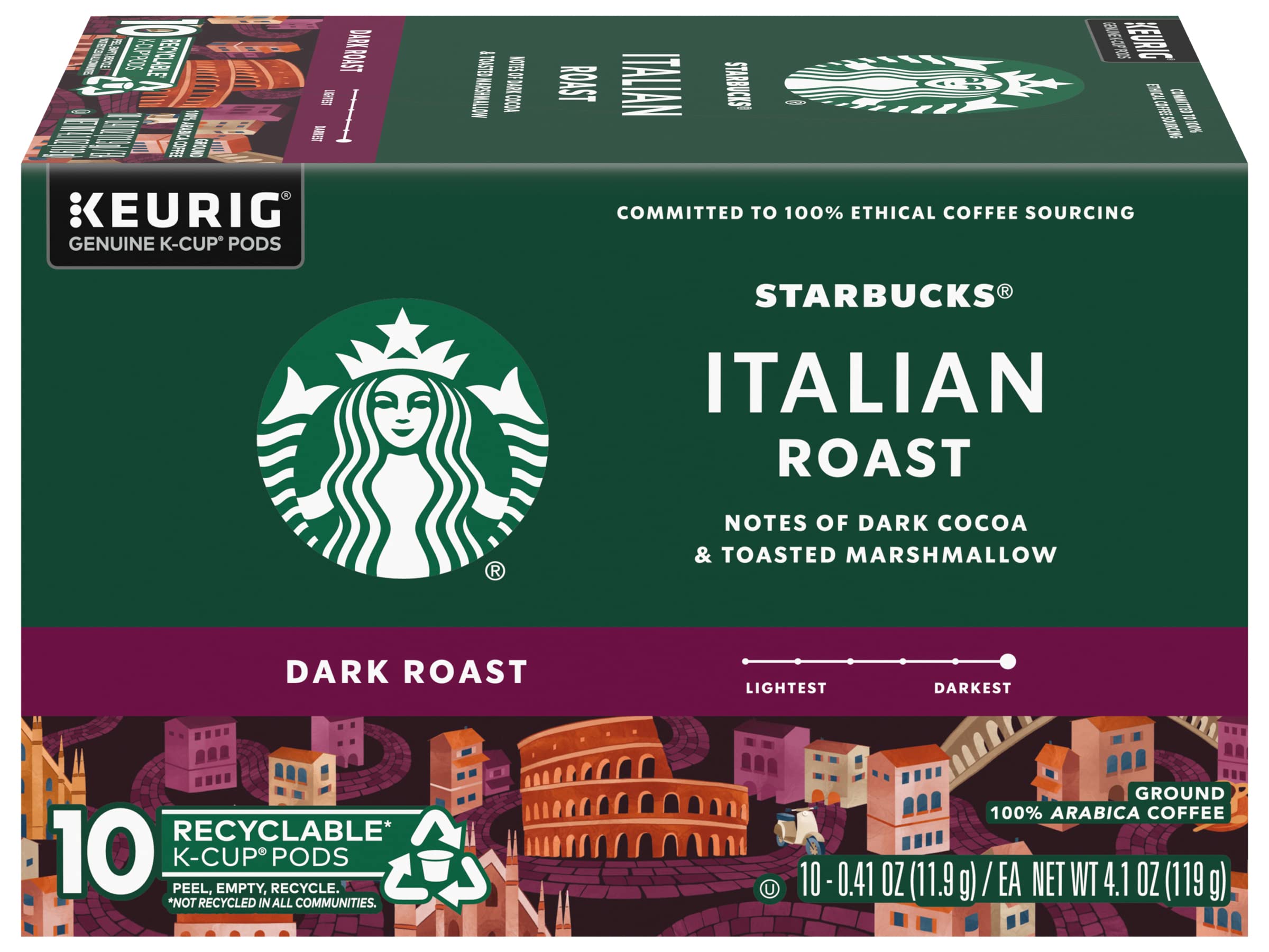 Two Starbucks Italian Roast boxes ready for Keurig single-serve mornings