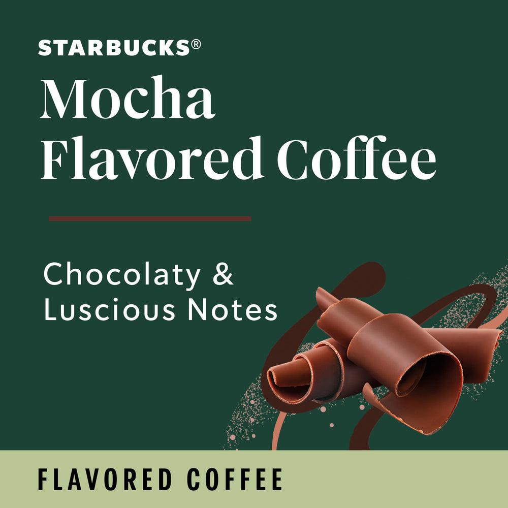 Starbucks Mocha hot coffee in a cup ready to enjoy.