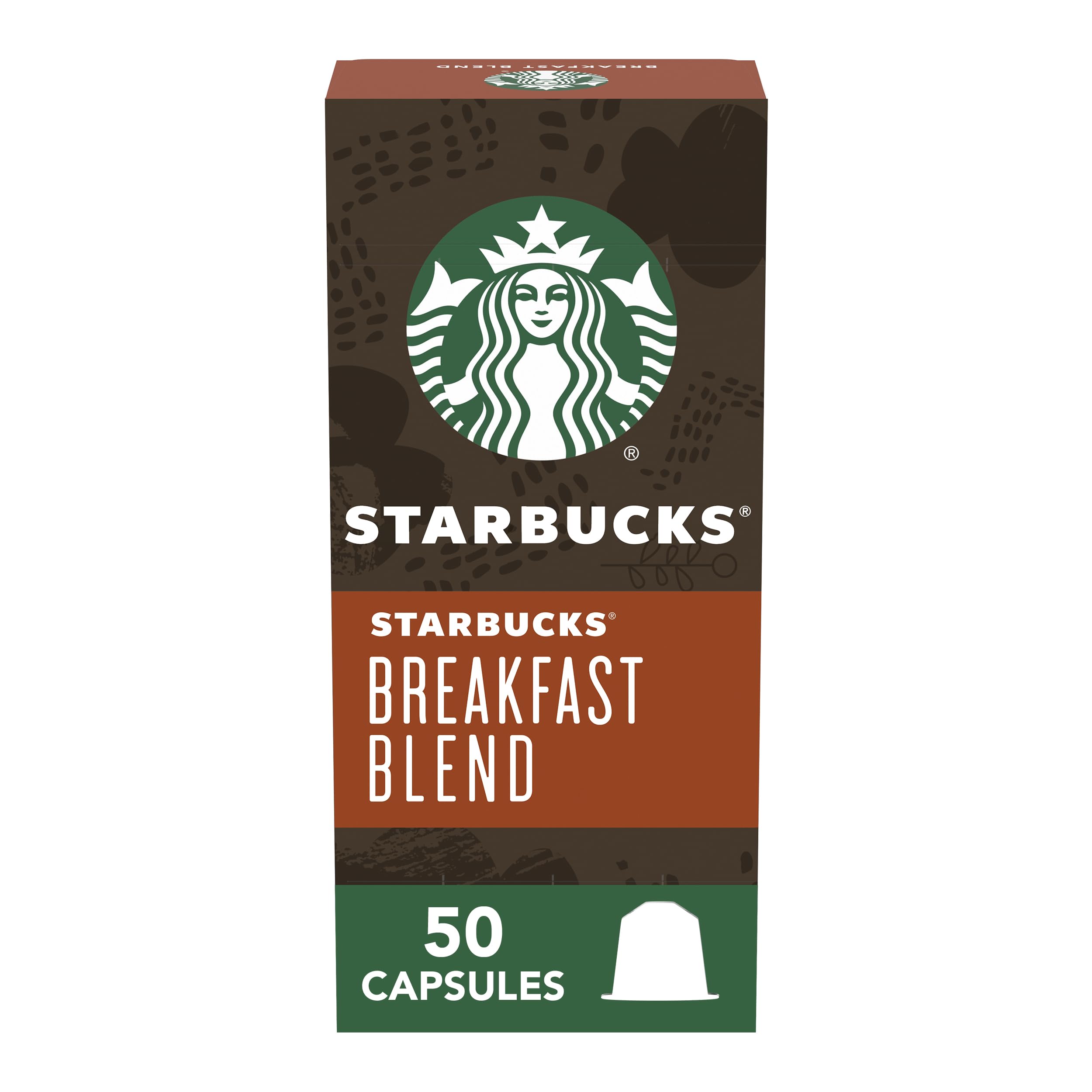 Starbucks Breakfast Blend pods pack shown for easy at-home brewing and a bright morning boost.